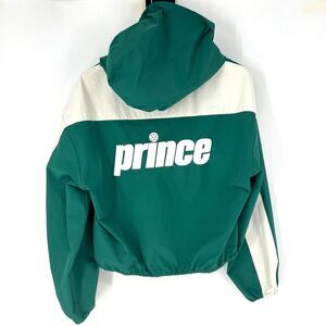 PRINCE Pickleball Windbreaker Jacket Womens XXL Evergreen Crop Long Sleeve NWT‎